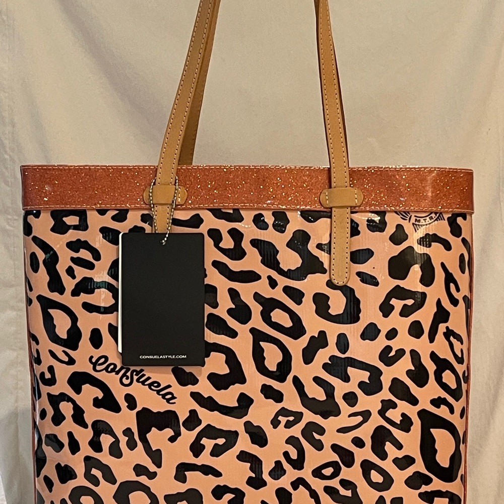 Consuela Leopard Print Tote Bag - New with Tags